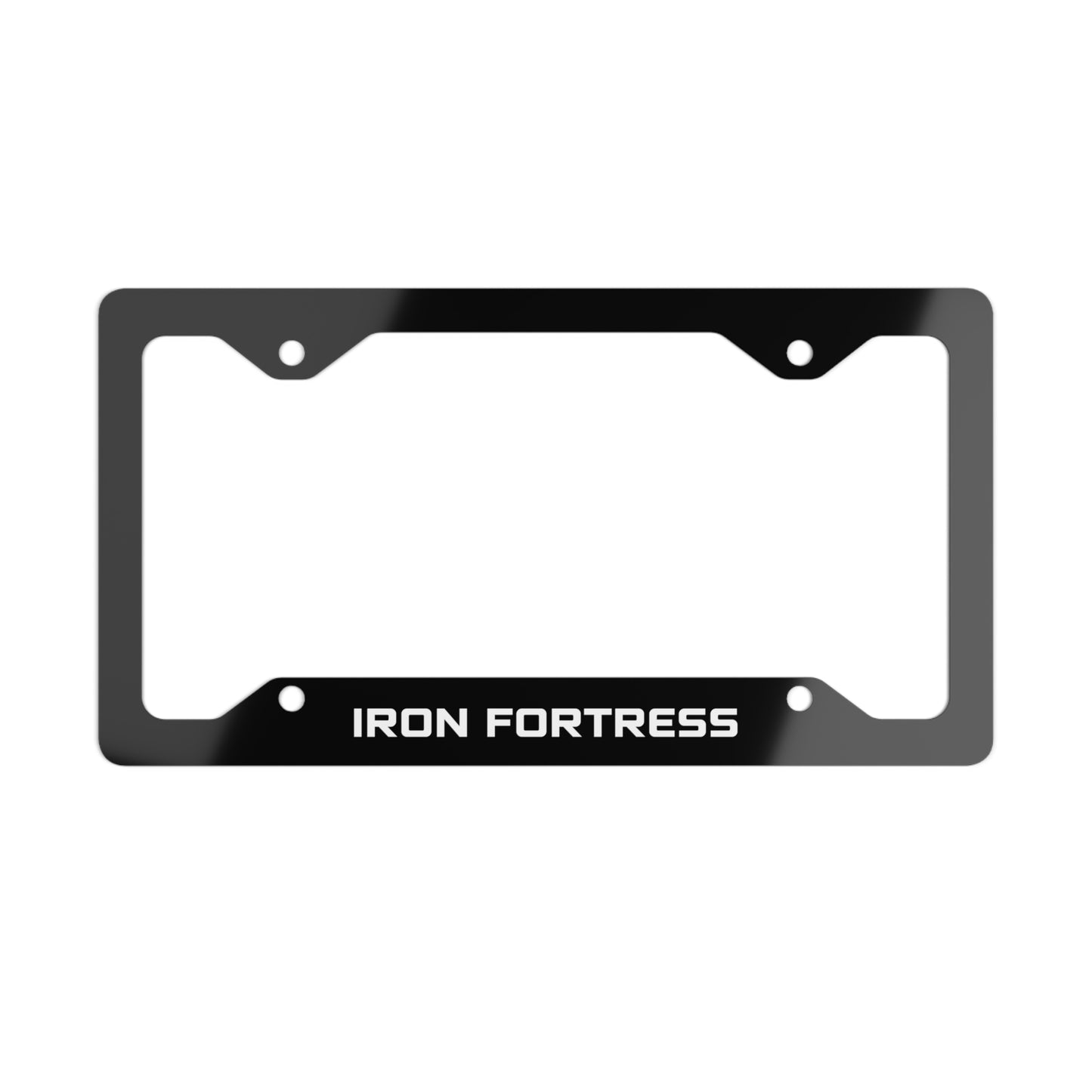 Tactical Black Metal License Plate Frame