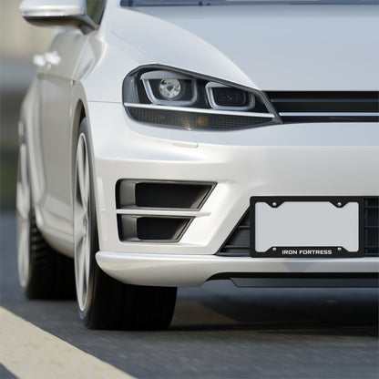 Tactical Black Metal License Plate Frame