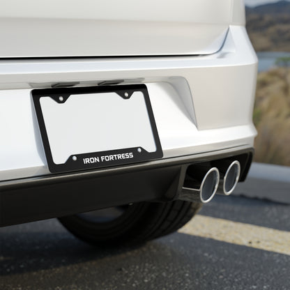 Tactical Black Metal License Plate Frame